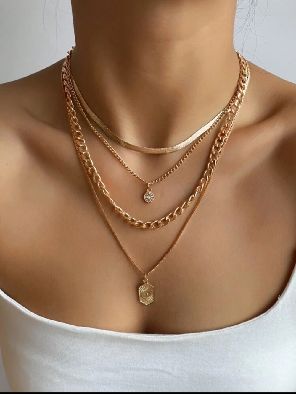 Layered necklace
